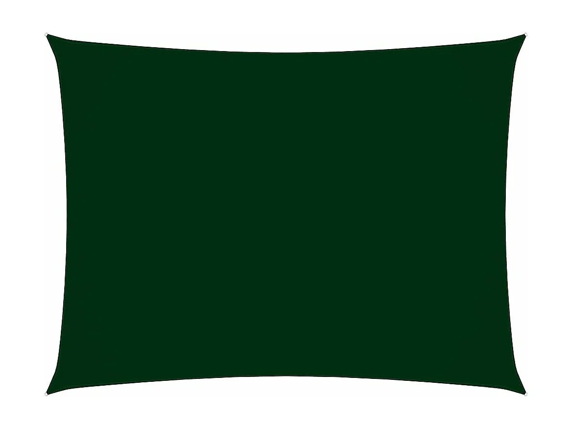 Guarda-sol vela retangular tecido oxford 6x7 m verde escuro