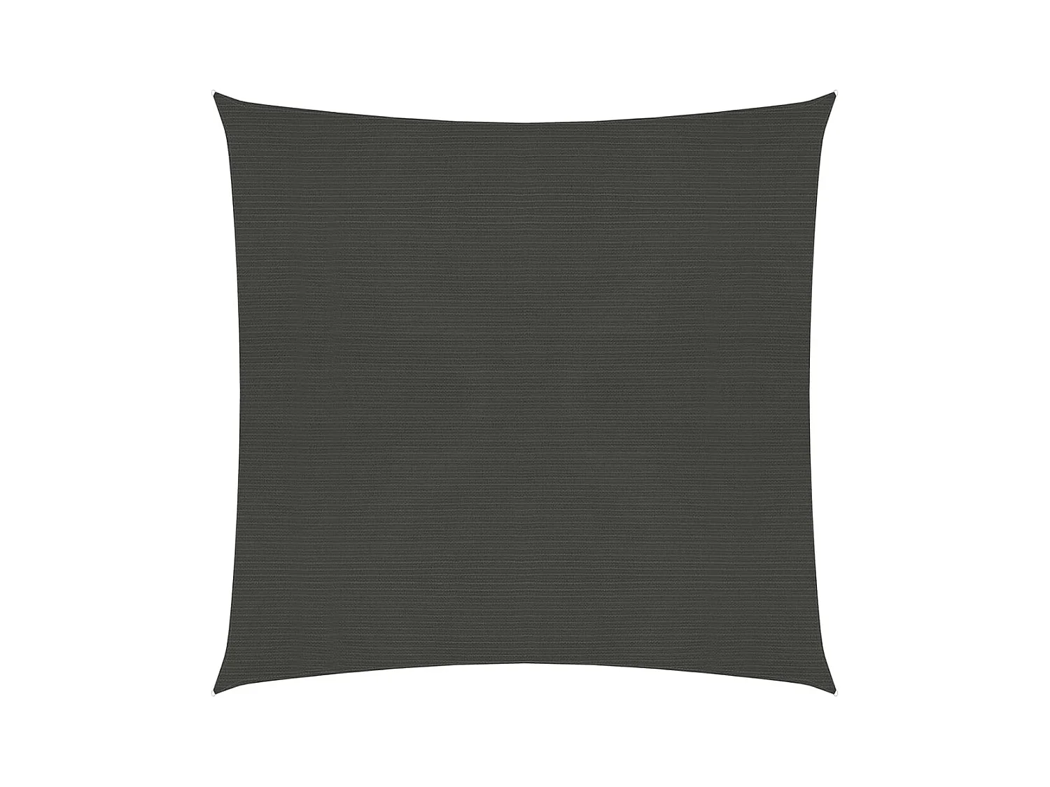 Voile d'ombrage 160 g/m² Anthracite 6x6 m PEHD