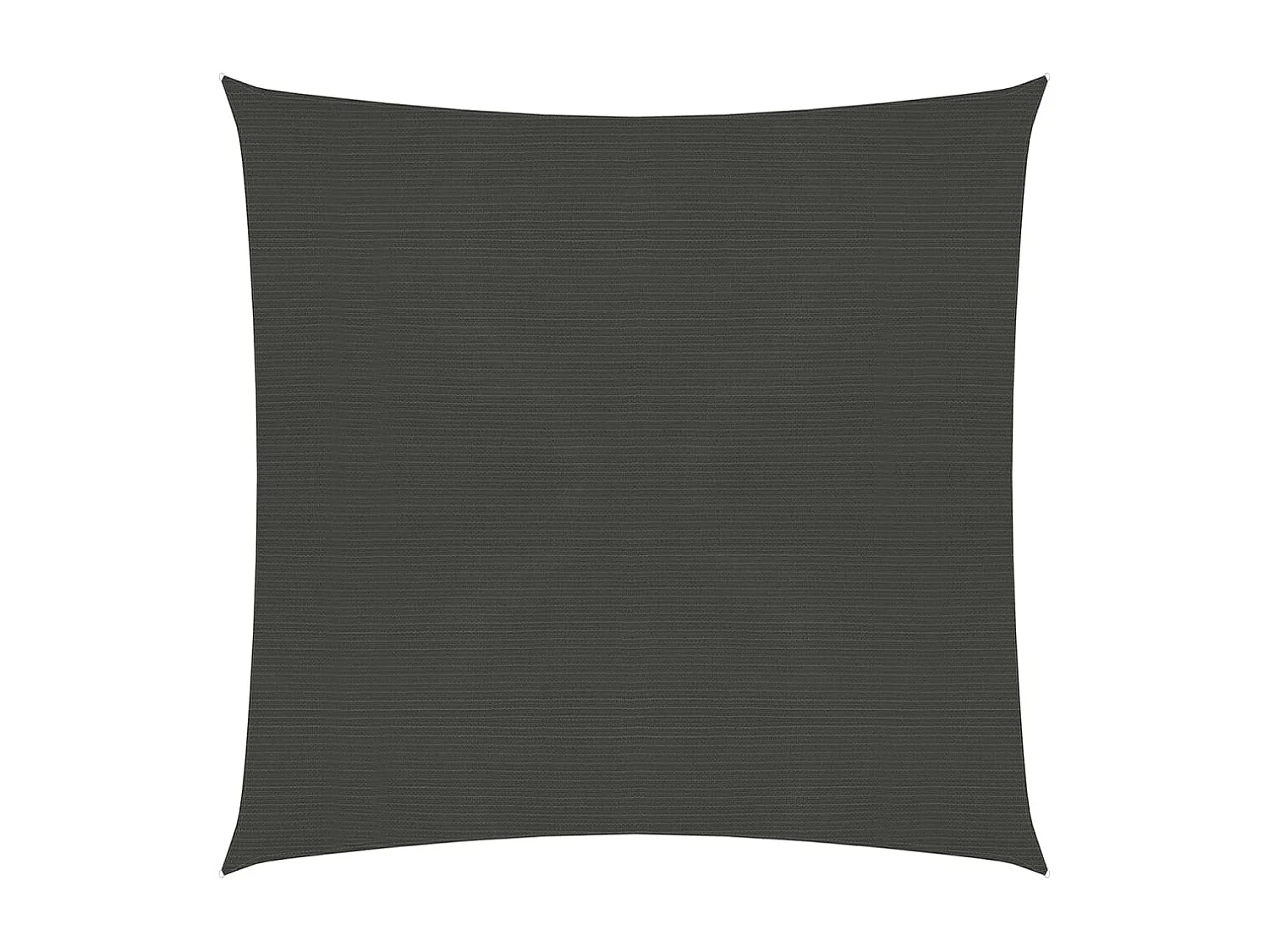 Voile d'ombrage 160 g/m² Anthracite 6x6 m PEHD