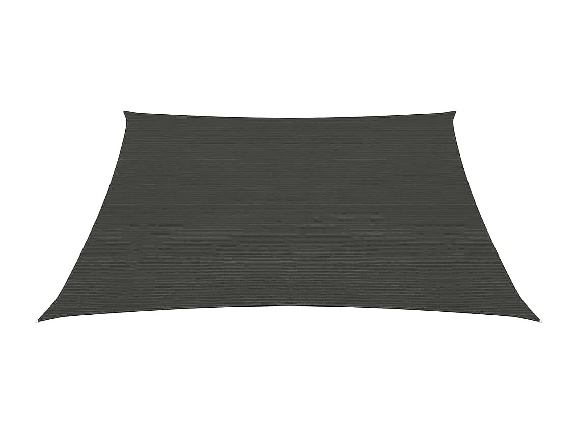 Voile d'ombrage 160 g/m² Anthracite 6x6 m PEHD