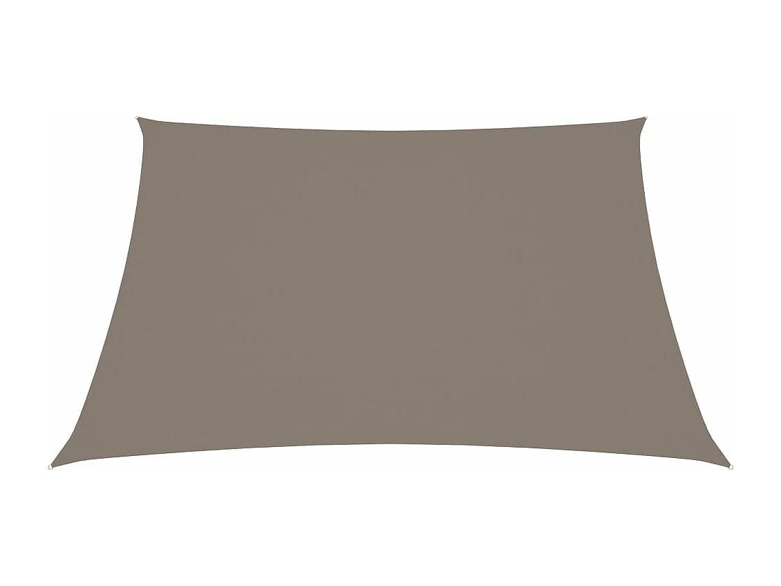 Voile de parasol tissu oxford carré 2,5x2,5 m taupe