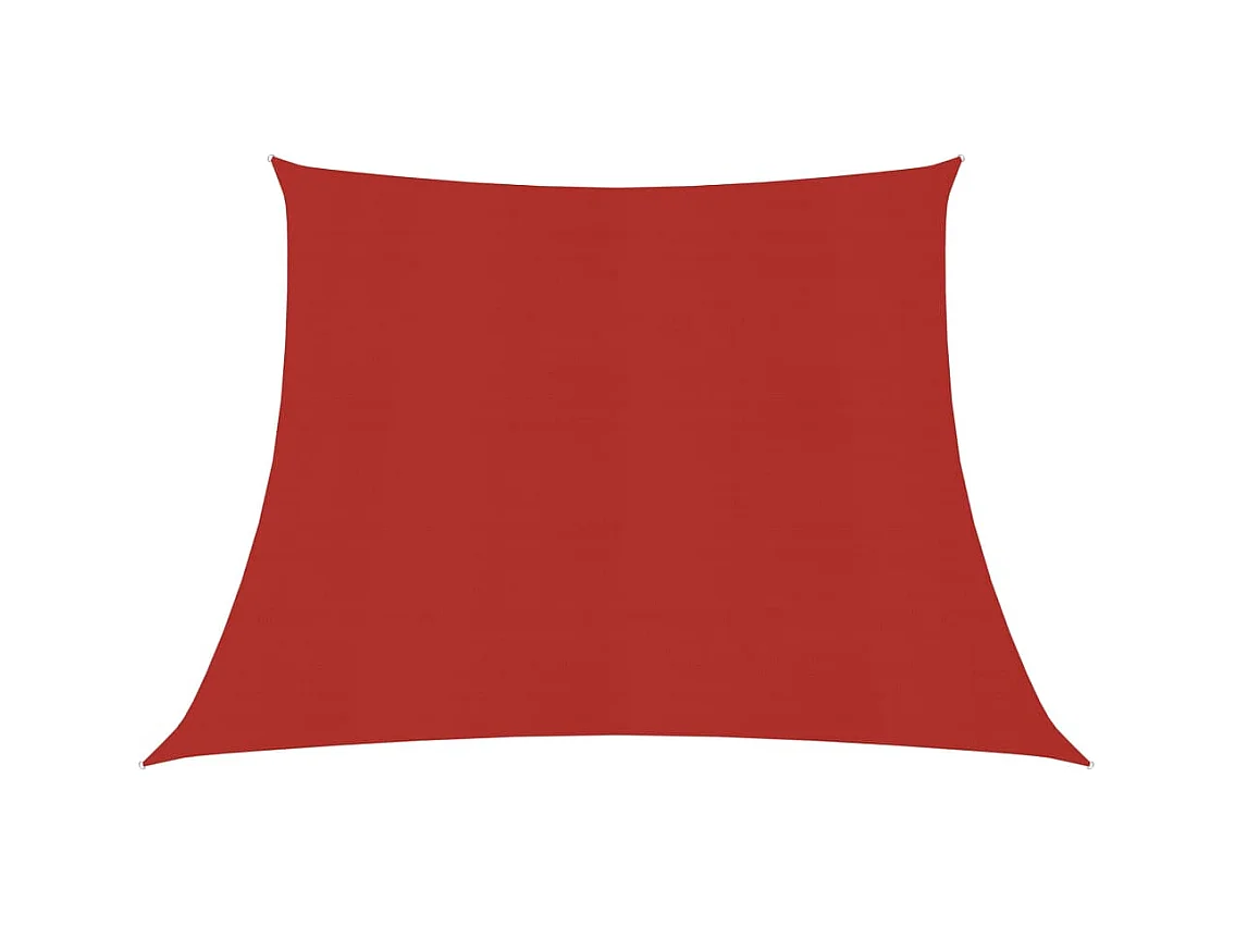 Voile d'ombrage 160 g/m² Rouge 4/5x3 m PEHD