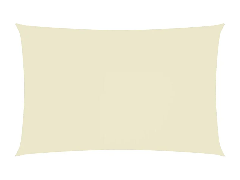 Sonnenschirmsegel rechteckiger Oxfordstoff 4x7 m creme