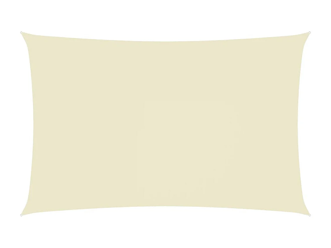 Voile de parasol tissu oxford rectangulaire 4x7 m crème