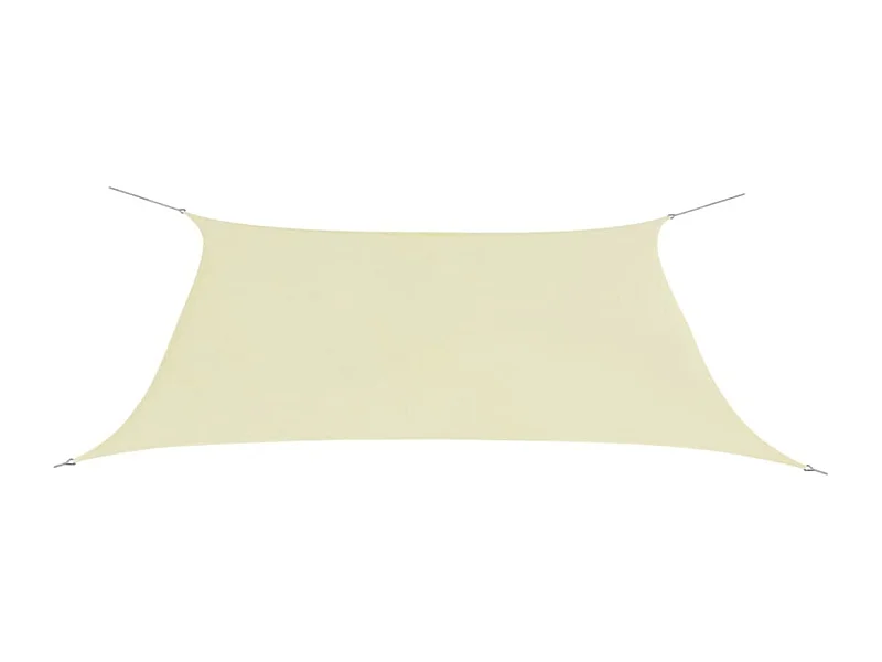 Voile de parasol tissu oxford rectangulaire 2x4 m crème