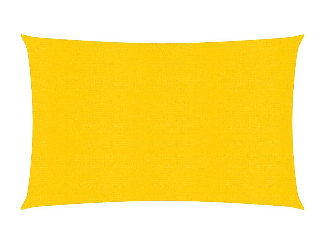 Sonnensegel 160 g/m² Gelb 2x4 m HDPE