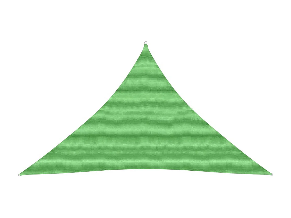 Voile d'ombrage 160 g/m² Vert clair 3,5x3,5x4,9 m PEHD