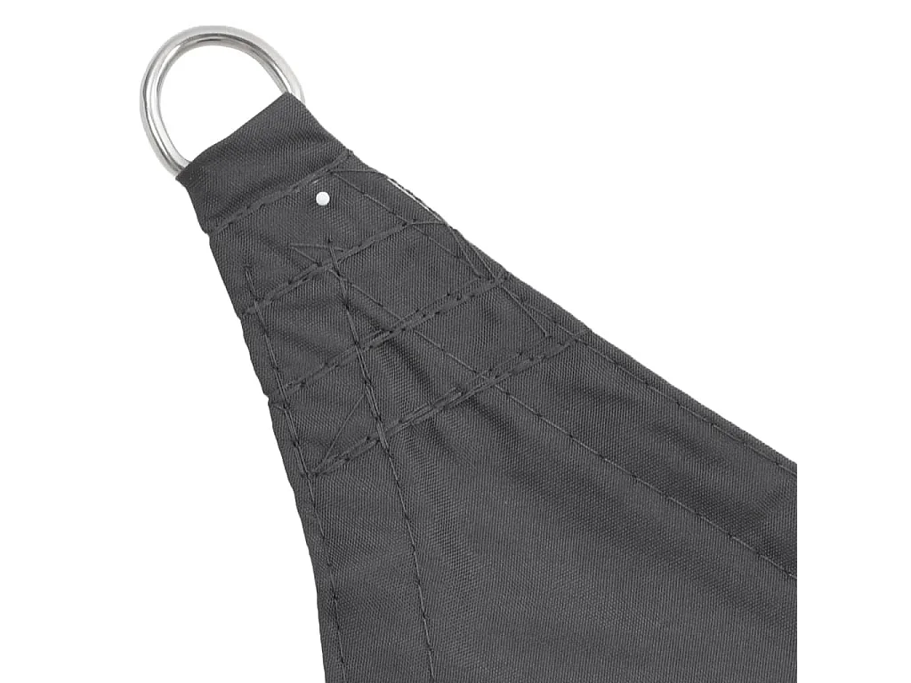 Voile de parasol tissu oxford triangulaire 5x5x5 m anthracite