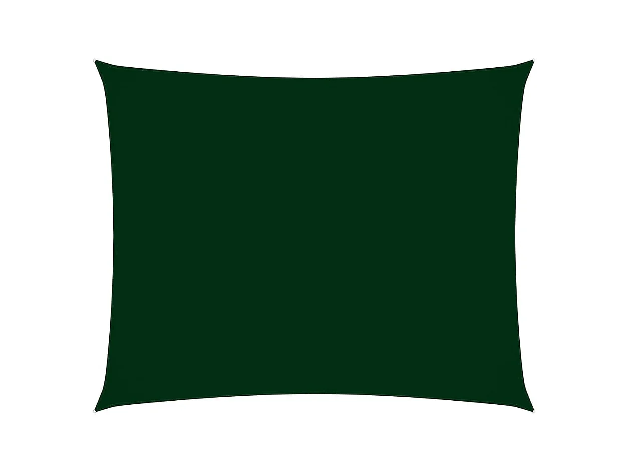 Guarda-sol vela retangular tecido oxford 2x3,5 m verde escuro