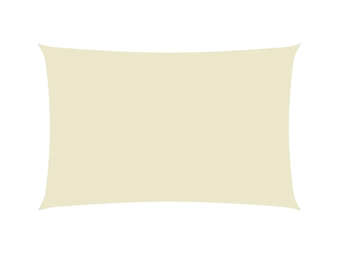 Parasolzeil rechthoekig oxfordstof 3x6m crème