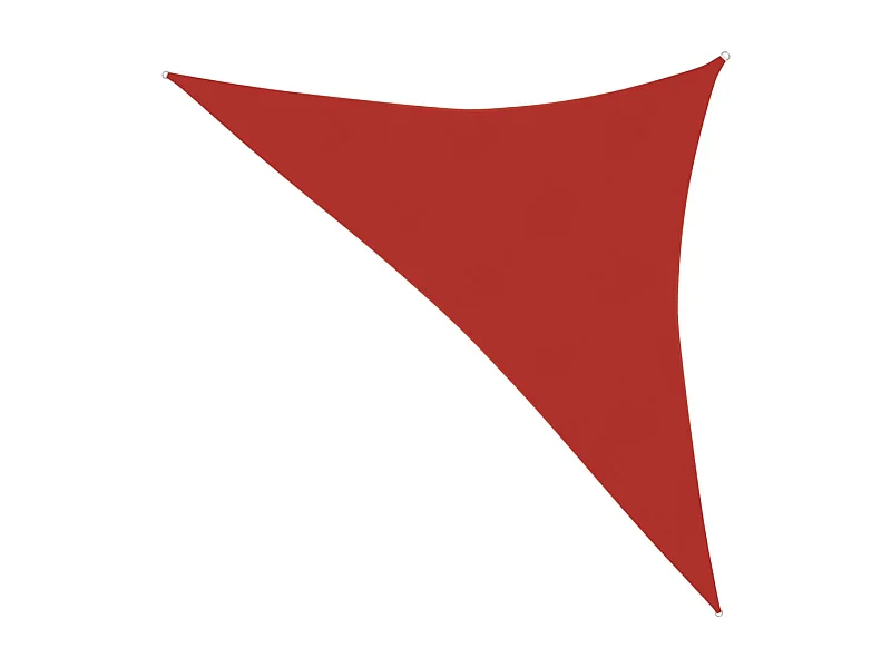 Vela de sombra 160 g/m² Vermelho 3,5x3,5x4,9 m HDPE