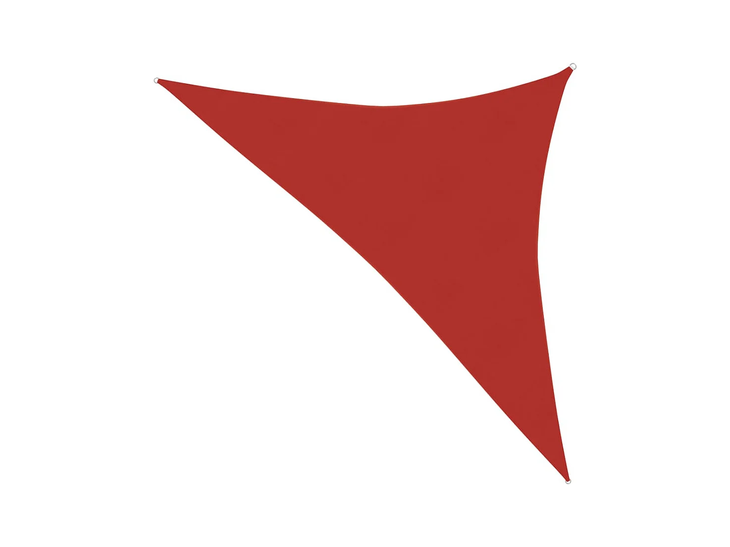 Voile d'ombrage 160 g/m² Rouge 3,5x3,5x4,9 m PEHD