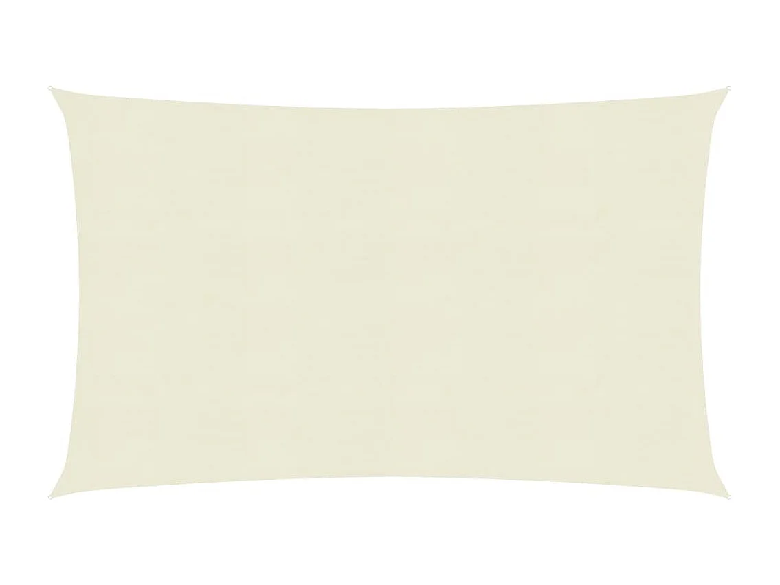 Sonnensegel 160 g/m² Creme 6x8 m HDPE