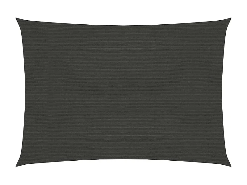 Voile d'ombrage 160 g/m² Anthracite 3,5x4,5 m PEHD