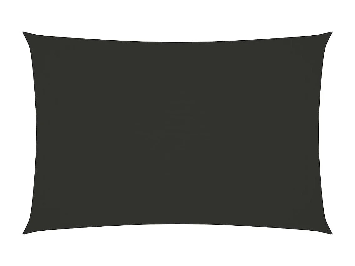 Voile de parasol tissu oxford rectangulaire 6x8 m anthracite
