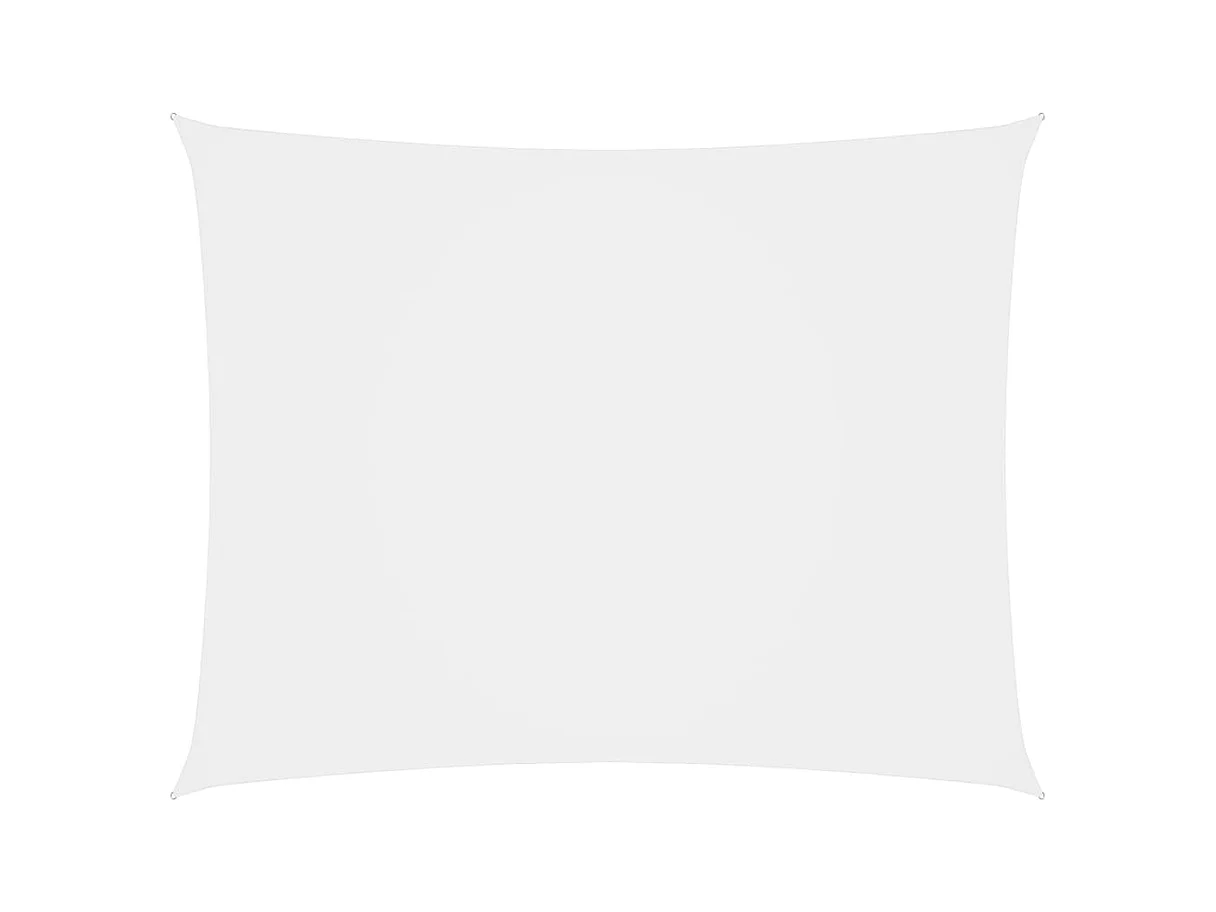 Voile de parasol tissu oxford rectangulaire 6x7 m blanc