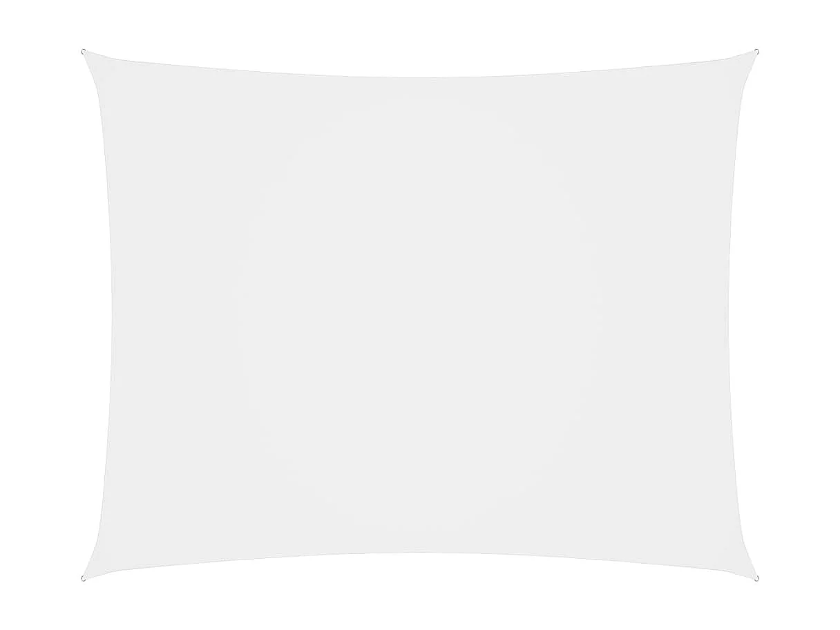 Voile de parasol tissu oxford rectangulaire 6x7 m blanc