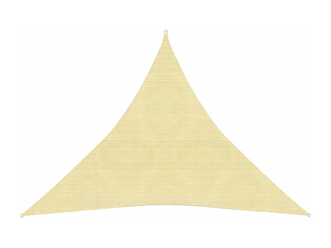 Voile d'ombrage 160 g/m² Beige 6x6x6 m PEHD