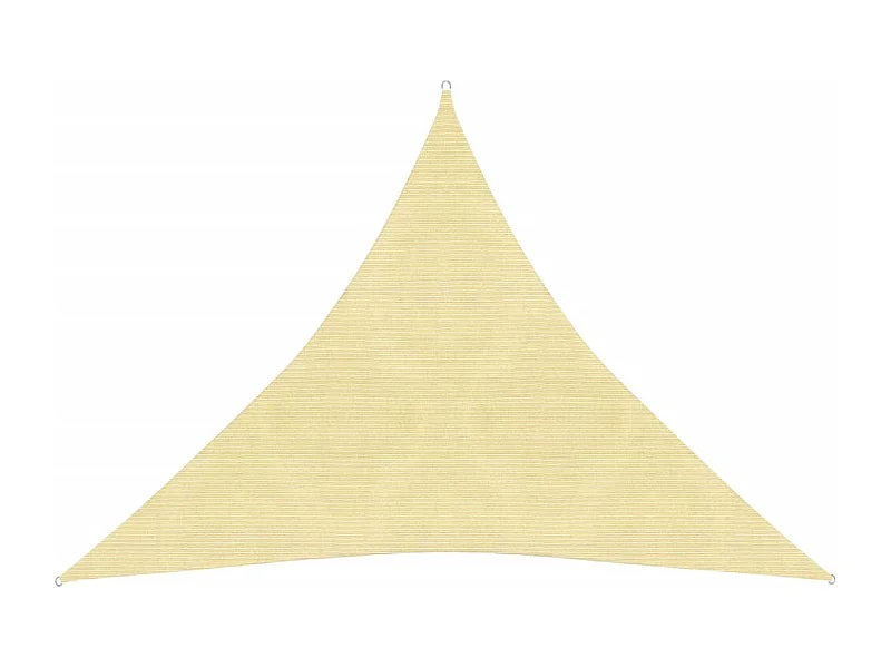 Vela de sombra 160 g/m² Bege 6x6x6 m HDPE