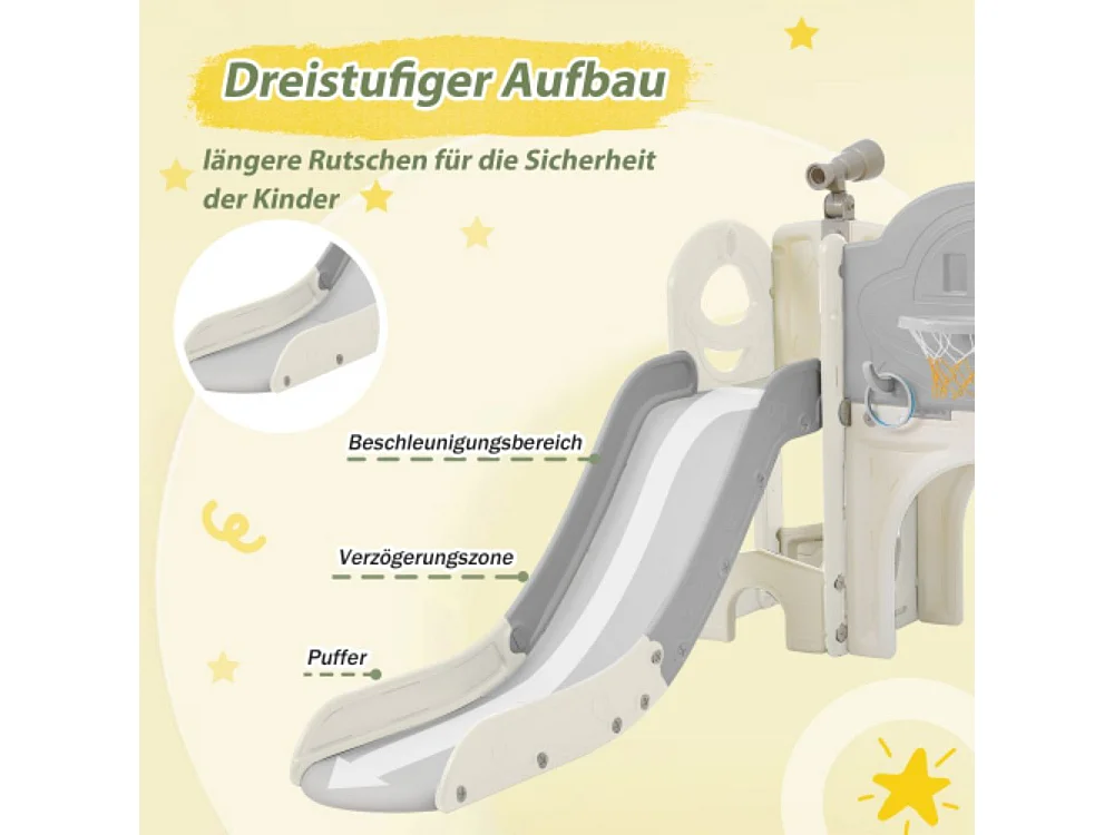 Tobogán 10 en 1 para niños - Juego de escalada multifuncional.