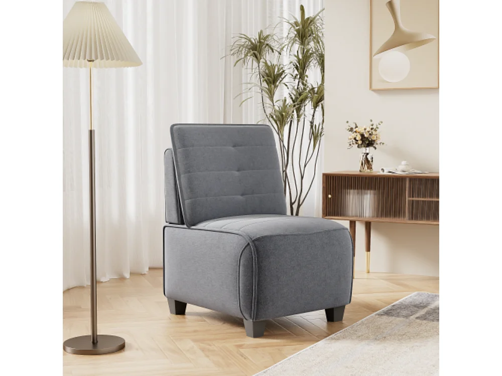 Fauteuil multifonctionnel en velours flocon de neige