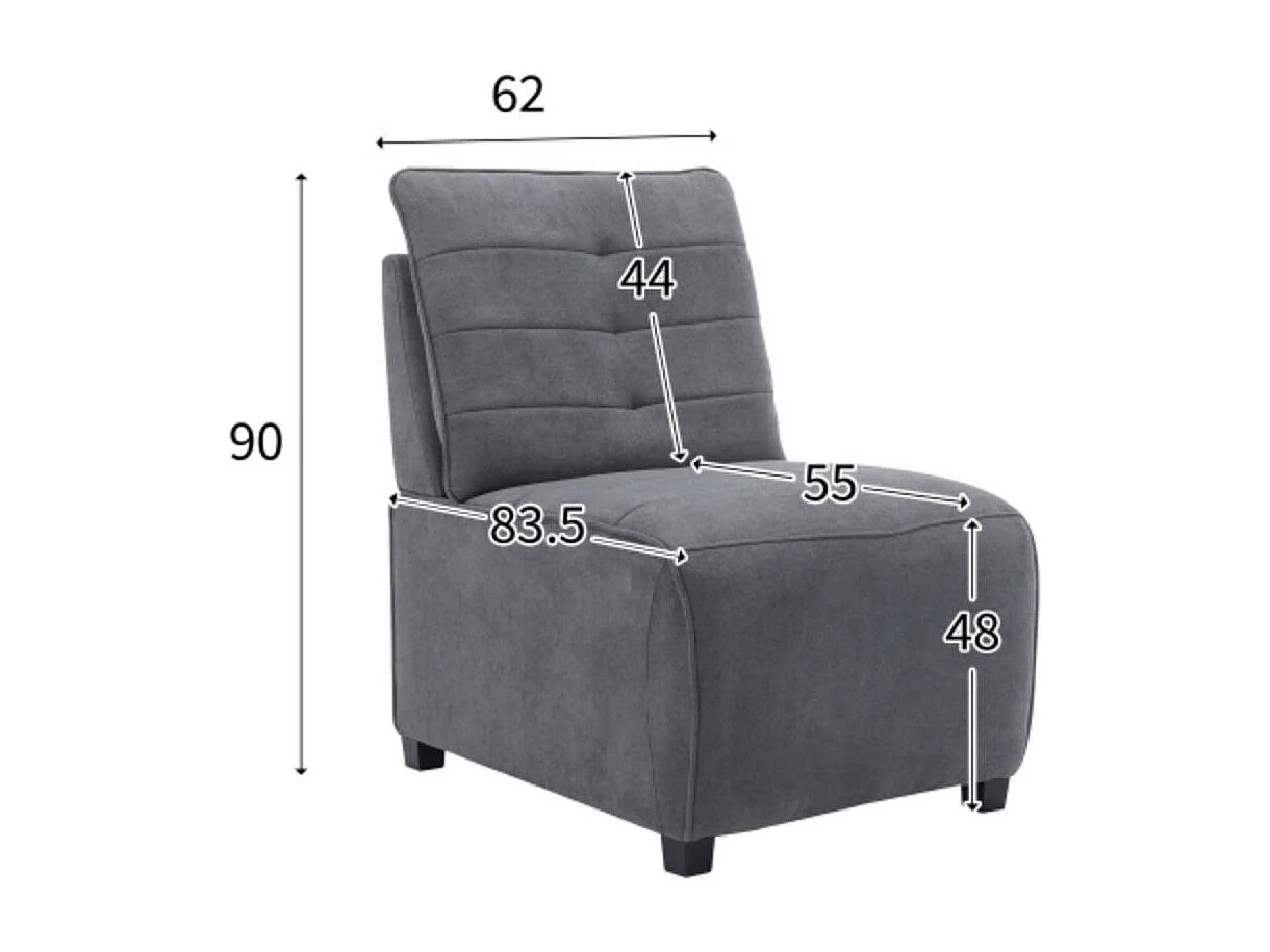 Fauteuil multifonctionnel en velours flocon de neige