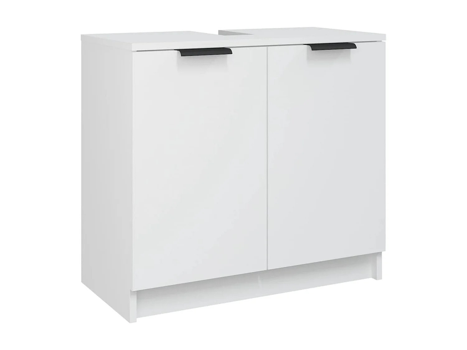 Mobili da bagno 5 pz. Bianco Legno composito