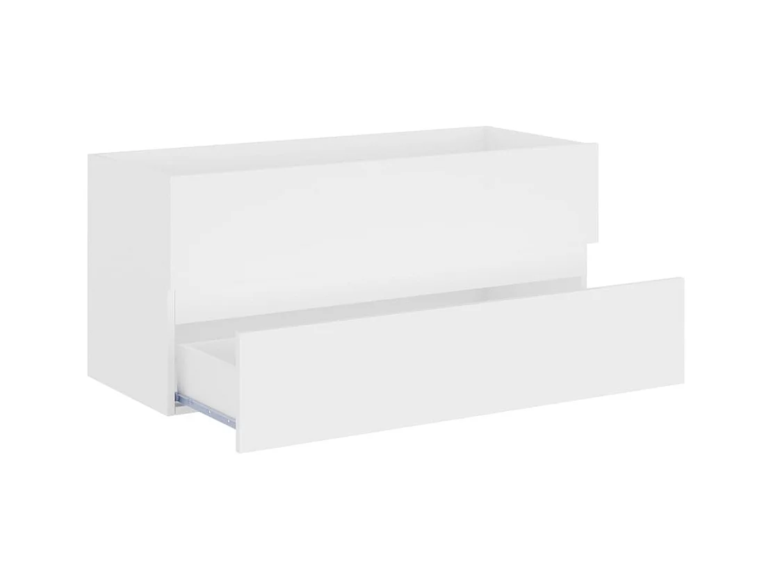 Mueble lavabo Blanco 100x38,5x45 cm Madera contrachapada