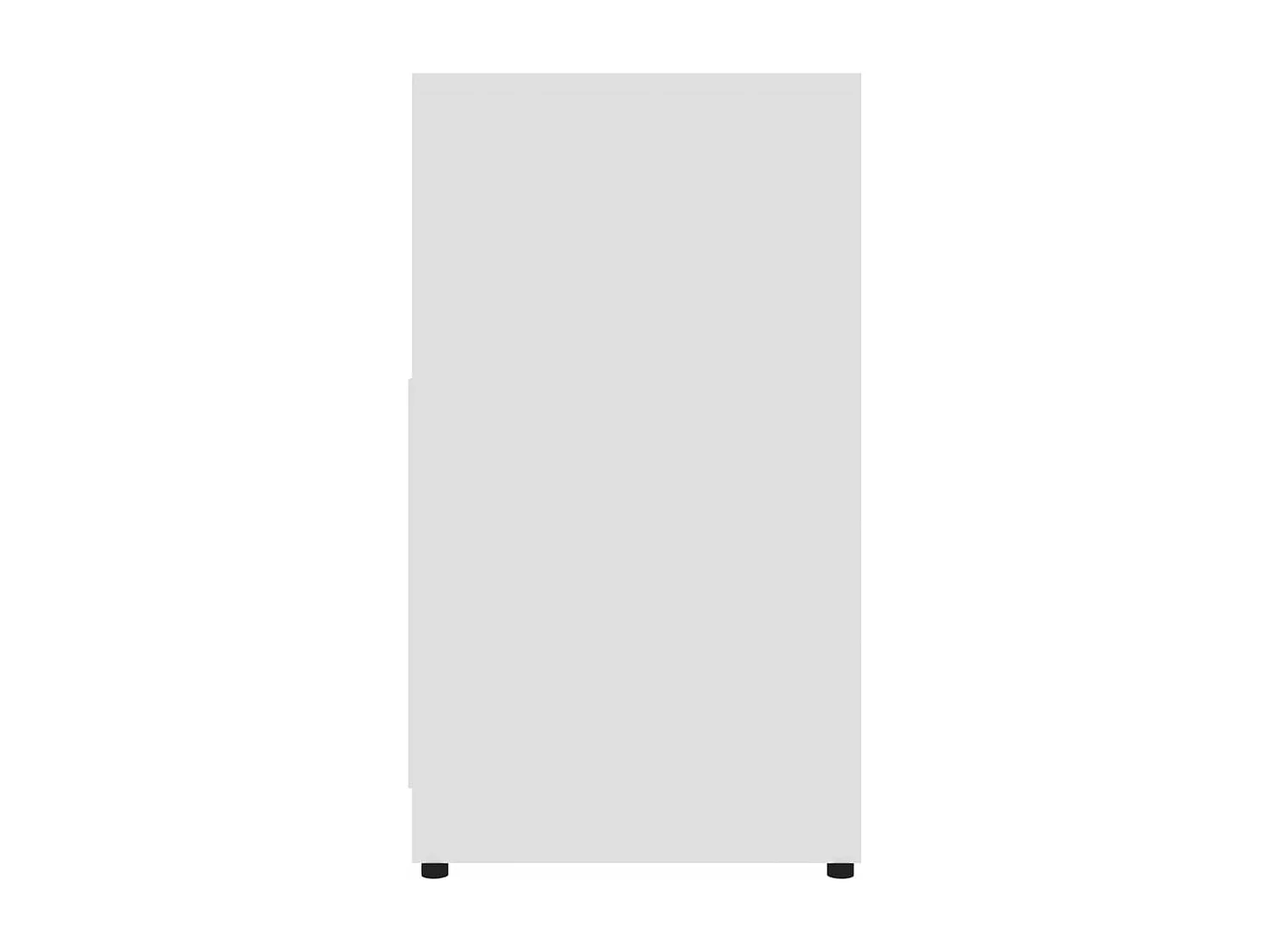 Badezimmerschrank Weiß 60x33x61 cm Holzwerkstoff