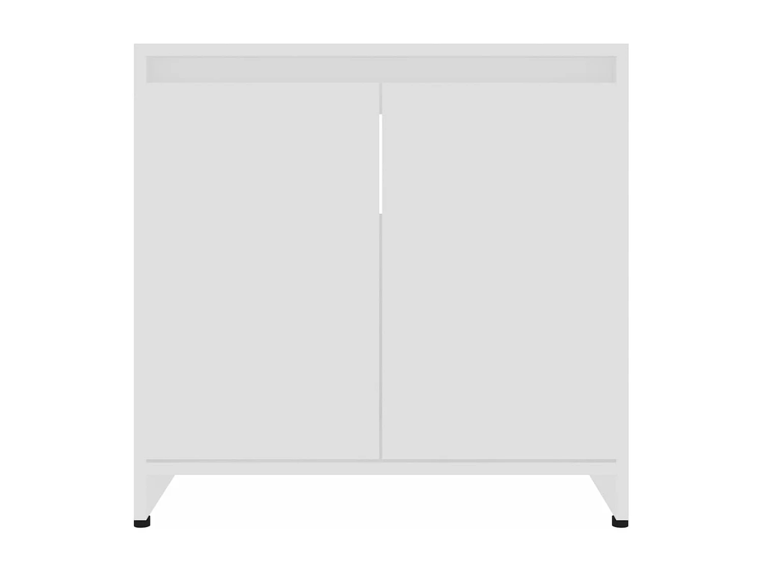 Armoire de salle de bain Blanc 60x33x61 cm Bois d'ingénierie