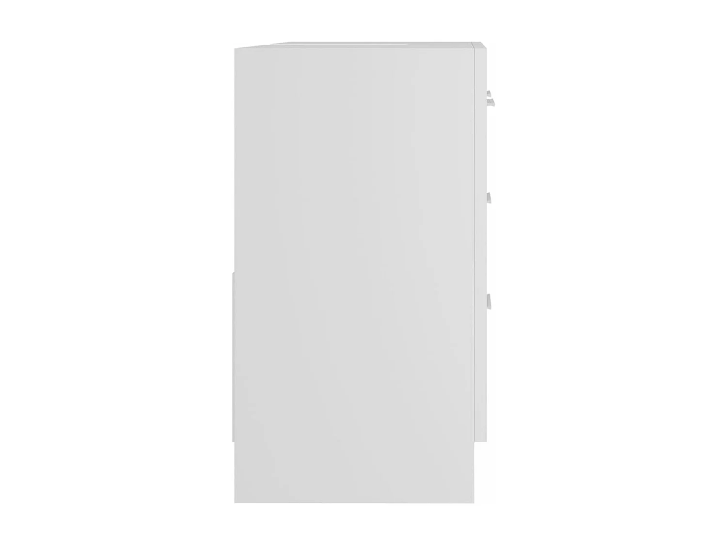 Armoire d'évier Blanc 63x30x54 cm Aggloméré