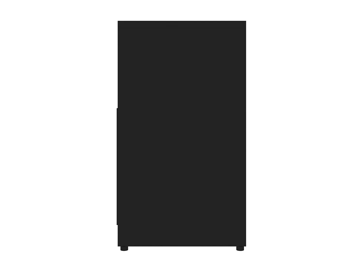 Schwarzer Badezimmerschrank 60 x 33 x 61 cm. Holzwerkstoff