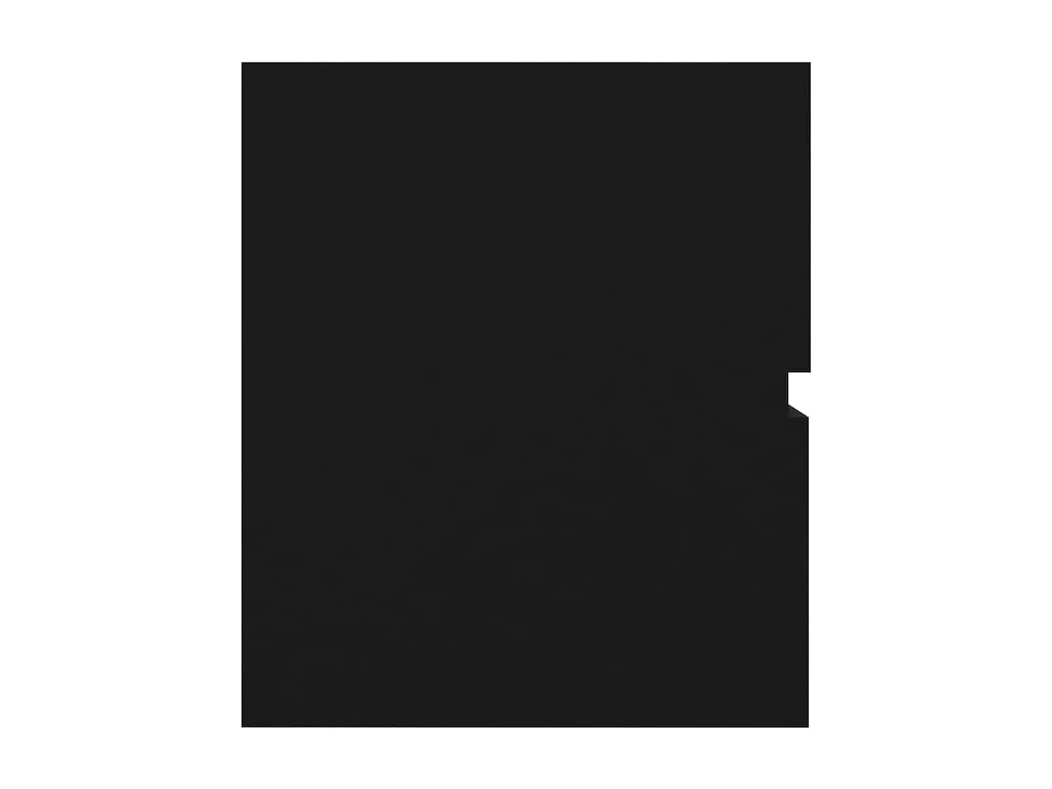 Armoire d'évier Noir 60x38,5x45 cm Bois d’ingénierie