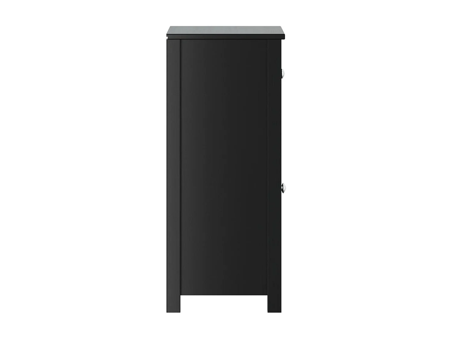 BERG Badezimmerschrank schwarz 40x34x80 cm massive Kiefer