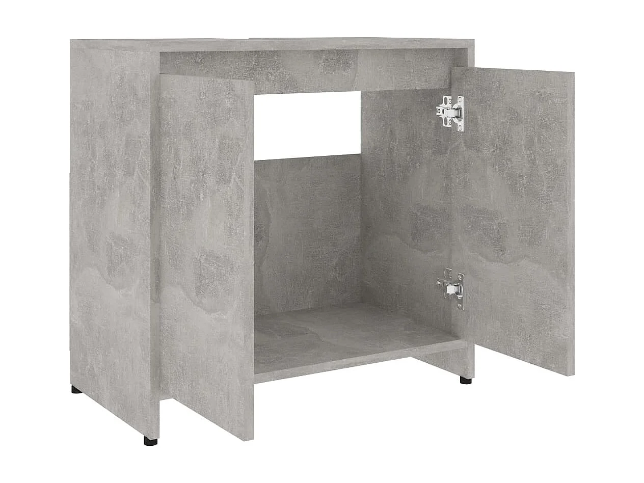 Mobile da bagno Grigio cemento 60x33x61 cm MDF