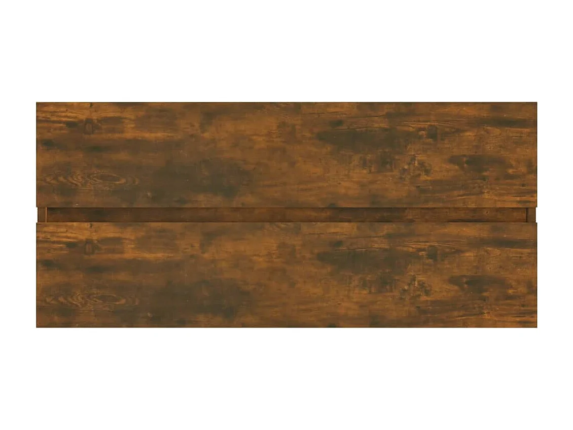 Armoire de lavabo Chêne fumé 100x38,5x45 cm Bois d'ingénierie