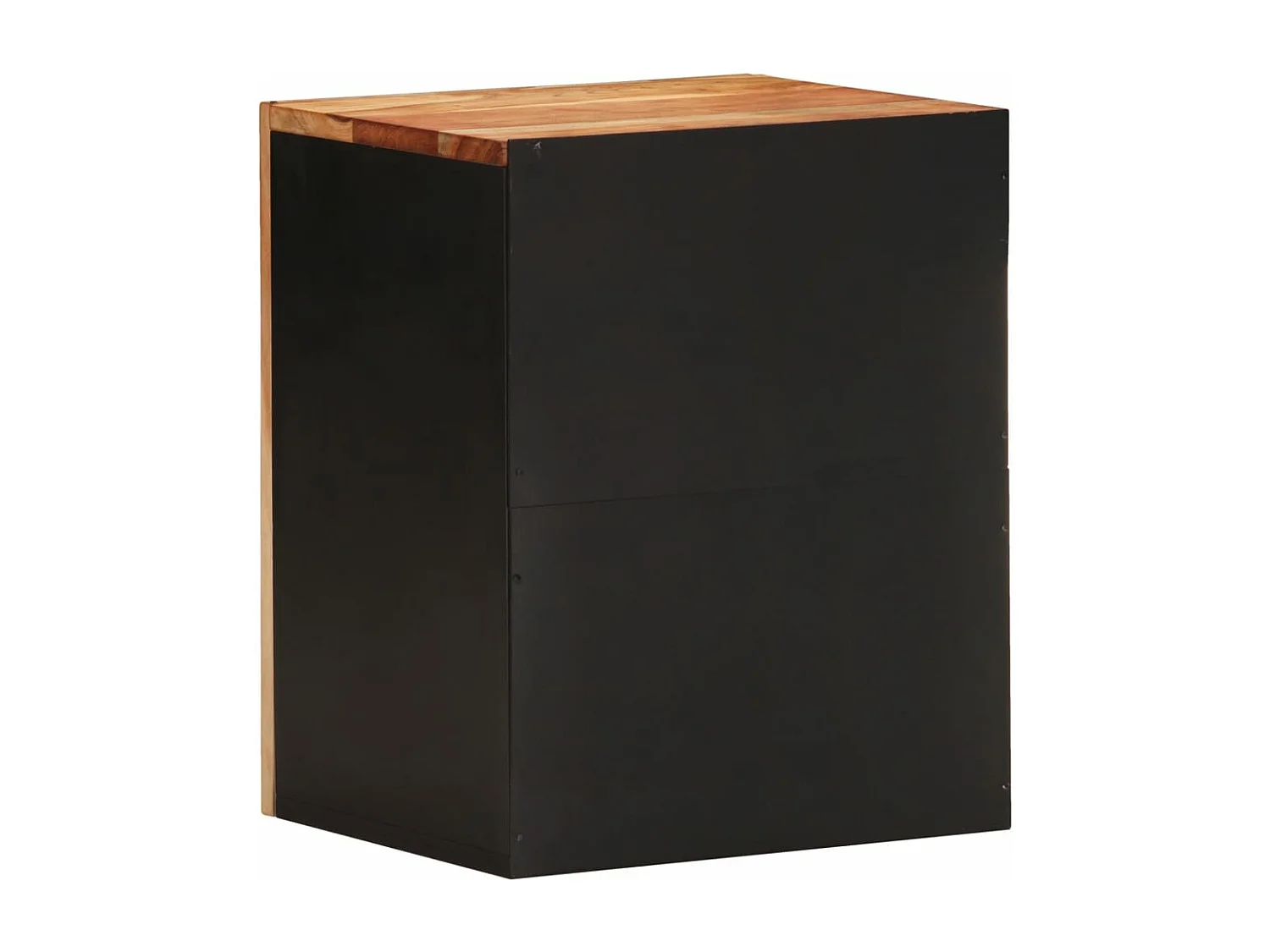 Armoire de salle de bain murale 38x33x48cm bois massif d'acacia