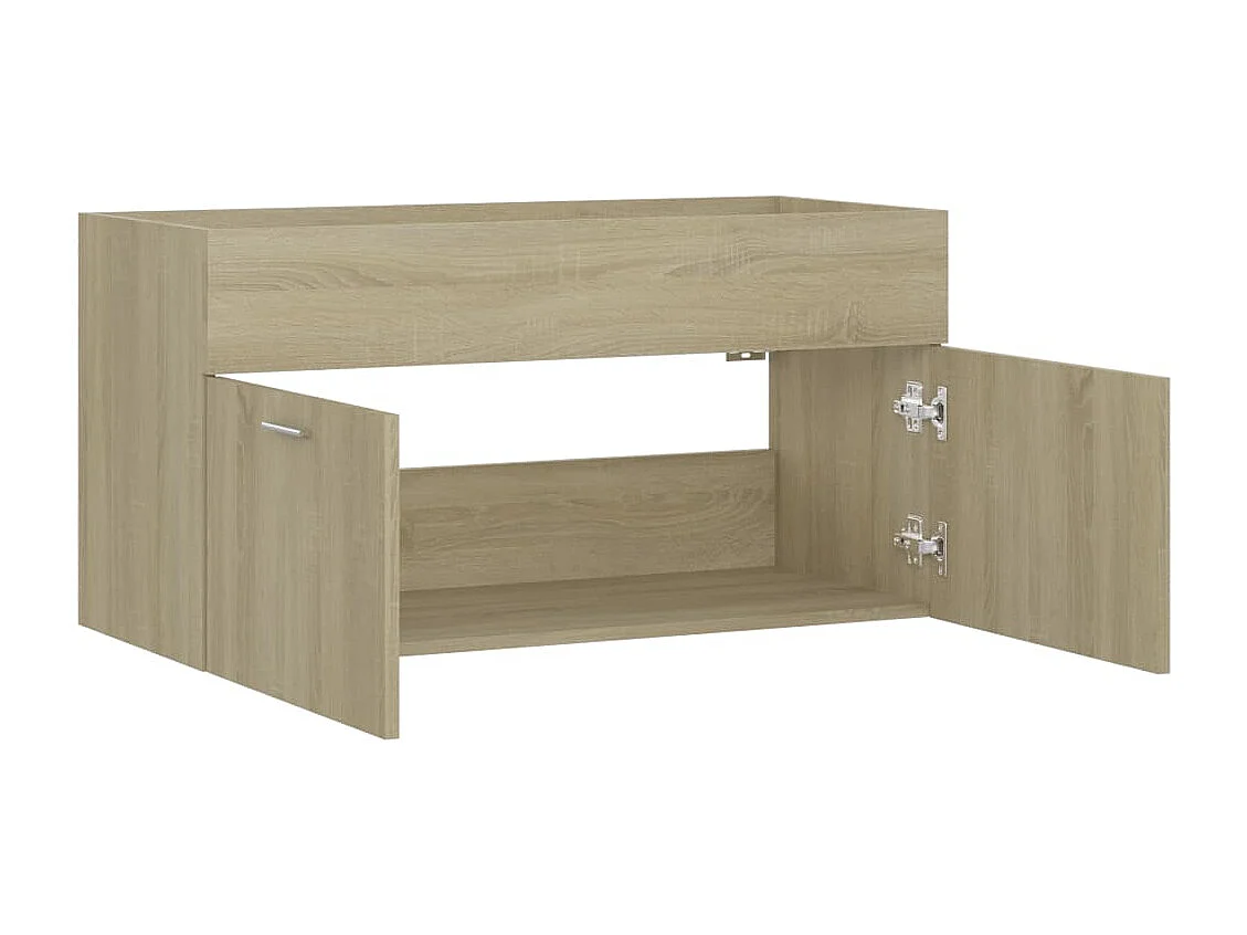 Armoire d'évier Chêne sonoma 90x38,5x46 cm Bois d’ingénierie