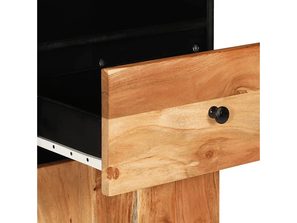 Mueble de baño 38x33x160 cm madera maciza de acacia