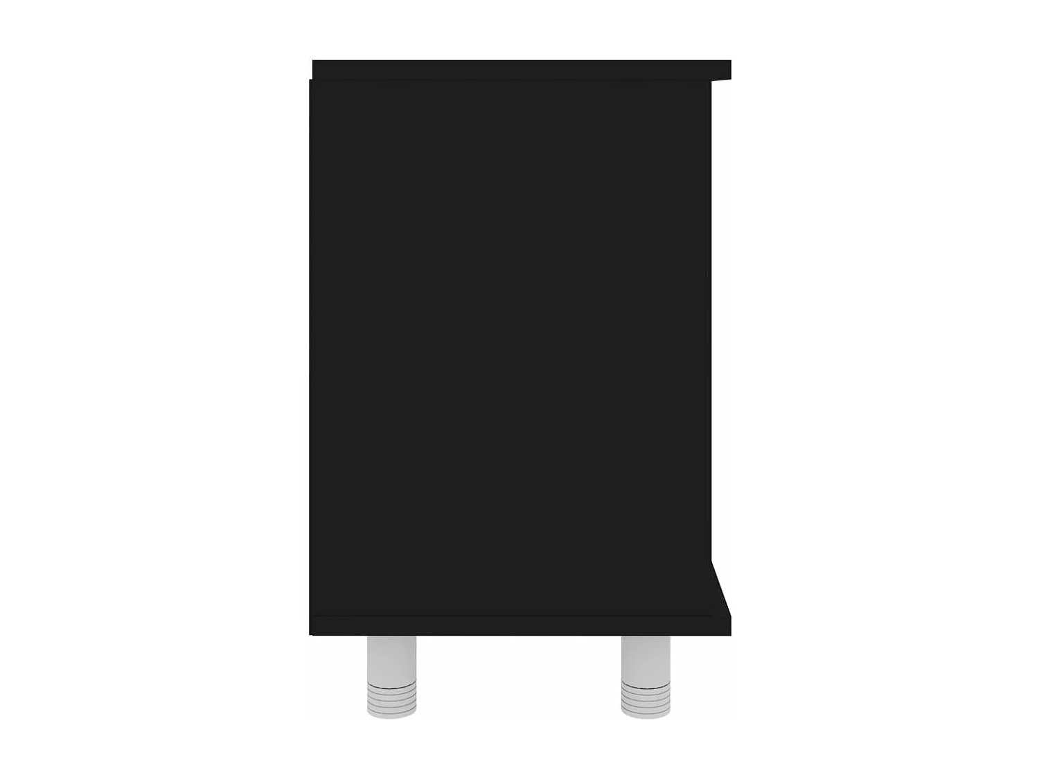 Armoire de salle de bain Noir 60x32x53,5 cm Bois d'ingénierie