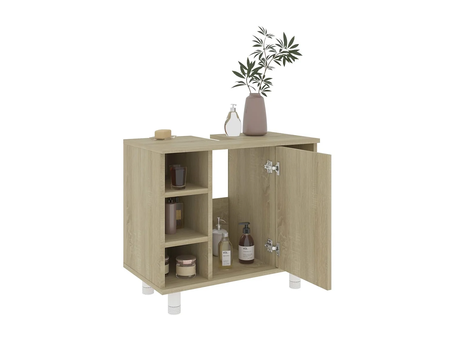 Badezimmerschrank Sonoma-Eiche Holzwerkstoff