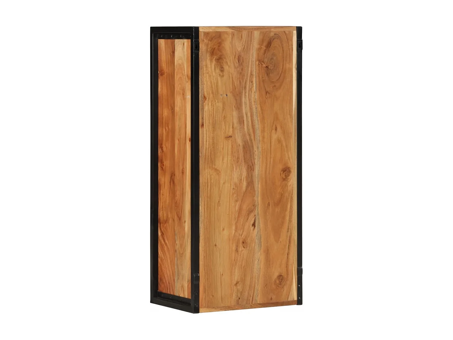 Armoire de salle de bain murale bois massif d'acacia et fer