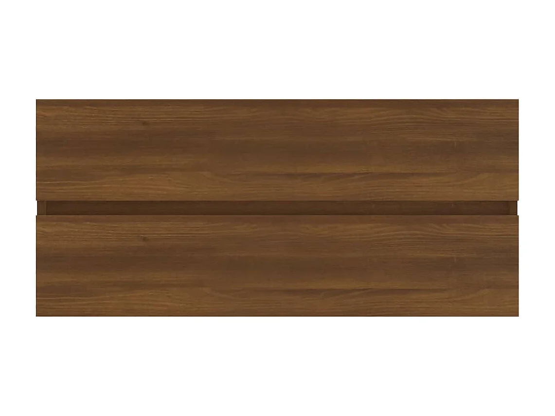 Armoire d'évier Chêne marron 100x38,5x45 cm Bois d'ingénierie