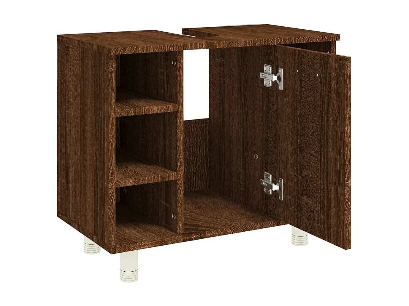 Armoire de bain Chêne marron 60x32x53,5 cm Bois d'ingénierie