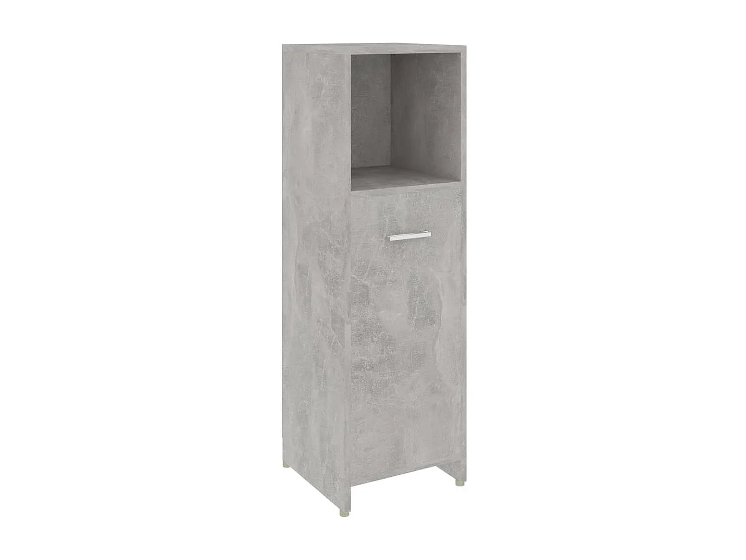 Armoire de salle de bain Gris béton 30x30x95 cm Bois ingénierie
