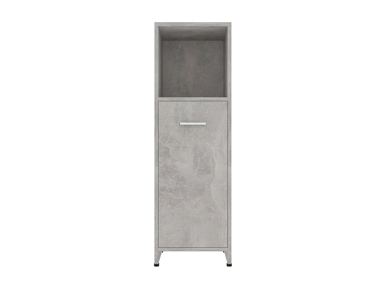 Armoire de salle de bain Gris béton 30x30x95 cm Bois ingénierie