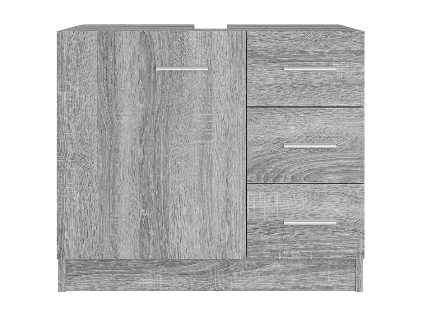 Armoire de lavabo Sonoma gris 63x30x54 cm Bois d'ingénierie