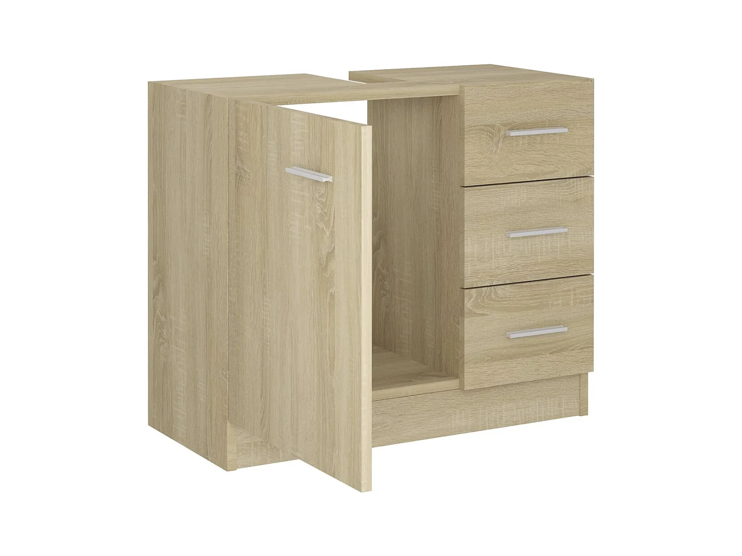 Armoire d'évier Chêne sonoma 63x30x54 cm Aggloméré