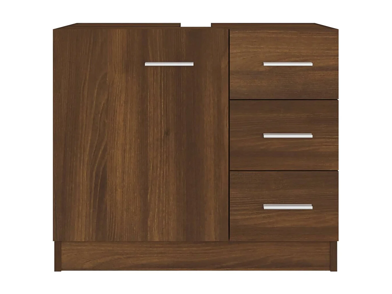 Mobile lavabo Rovere marrone 63x30x54 cm MDF