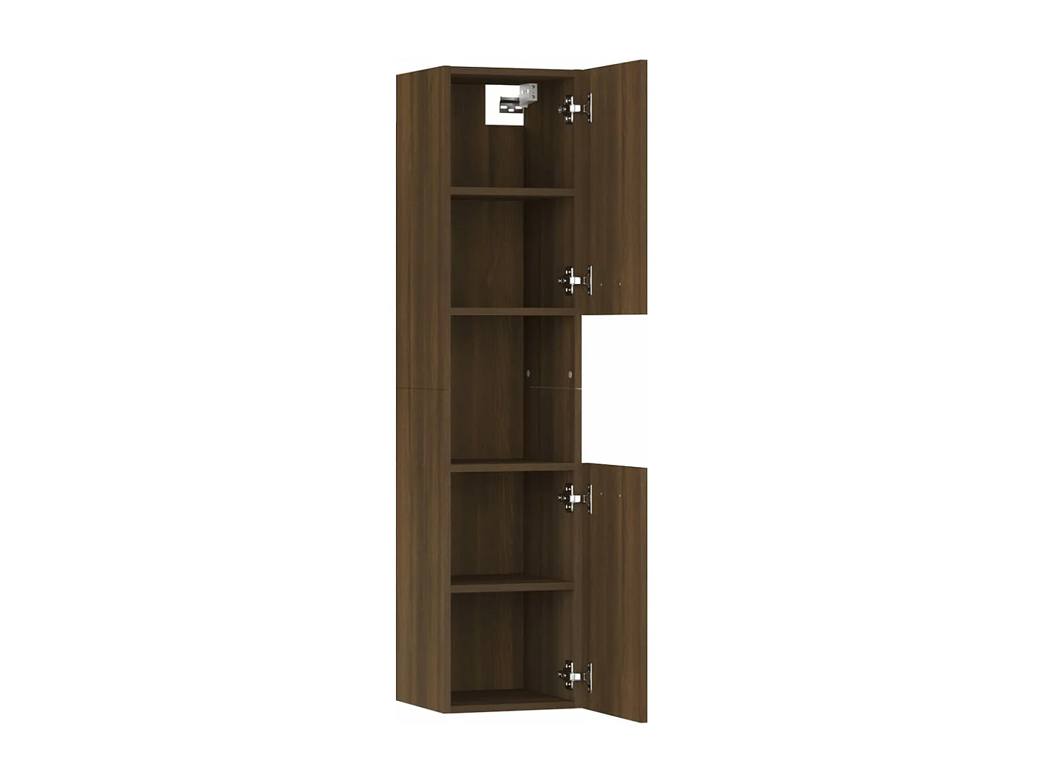 Armoire de bain Chêne marron 30x30x130 cm Bois d'ingénierie